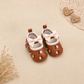 Embroidered Bow Baby Pre-Walkers
