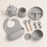 Silicone Baby Feeding Set – 9 Piece