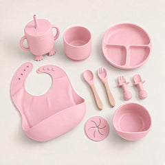 Silicone Baby Feeding Set – 9 Piece
