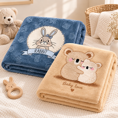 Rabbit Baby Plush Blanket