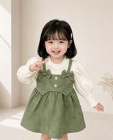 Bow Pinafore Set