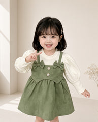 Bow Pinafore Set
