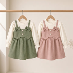 Bow Pinafore Set