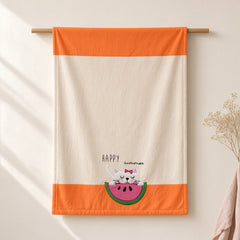 Happy Summer Cat Fleece Blanket
