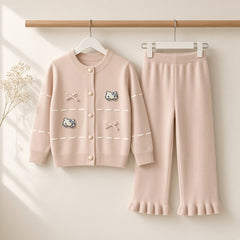 Cream Hello Kitty Knit Set