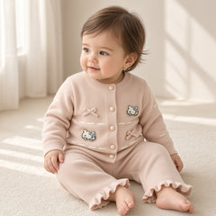 Cream Hello Kitty Knit Set