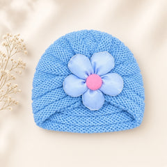 Soft Knit Baby Turban Caps | Flower Collection